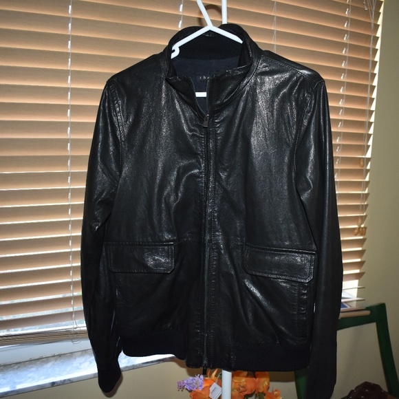THEORY Stunning Black Leather Jacket LIKE NEW - Picture 7 of 8